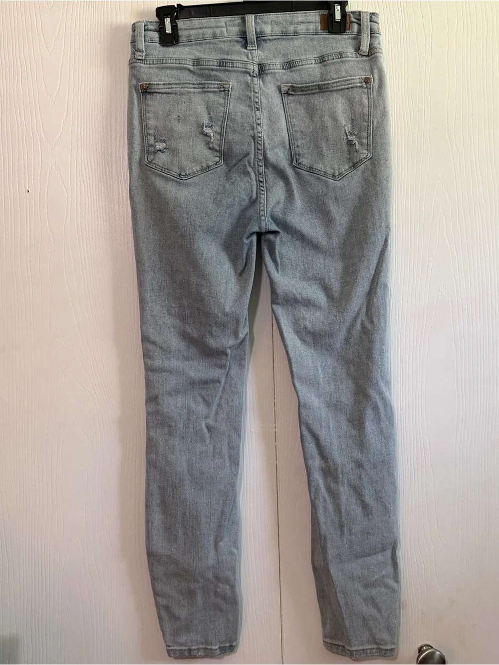Judy Blue Light Blue Ripped Skinny Jeans